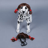 Pet Dog Wig Gold Braided Style Beautiful Si Ni Dark brown In Australia - Darrahopens
