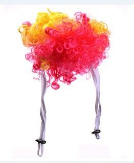 Dog Wig Funny Explosion Short Curly Hair Red Yellow In Australia - Darrahopens