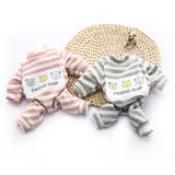Odd Pet Dog Pajamas Cotton Casual Style Three dogs gray M