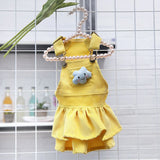 Pet Clothing Cloud Skirt Odd Pet Small Dog Yellow Clouds Skirt XS (No. 8)