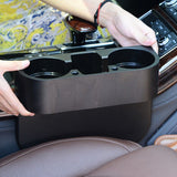 Rundong Car Seat Gap Organizer Cup Holder Phone Storage Black