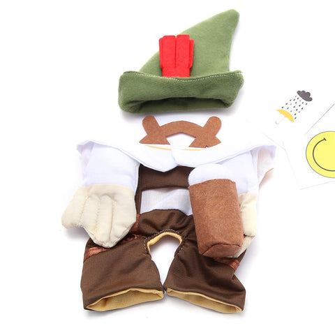 Dog Beer Waiter Costume Odd Pet Polyester Beer waiter S