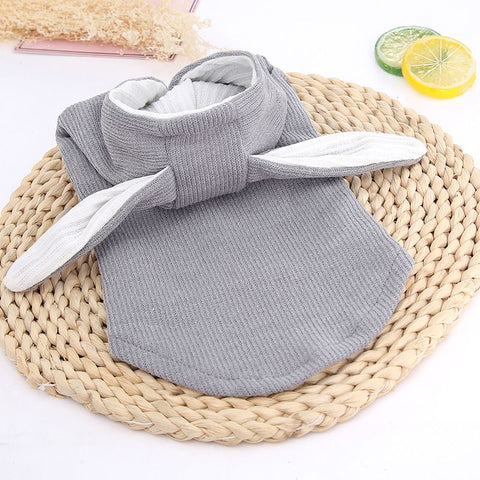 Odd Pet Rabbit Ear Vest Dog Cat Clothes gray long ear vest M In Australia - Darrahopens