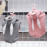 Odd Pet Rabbit Ear Vest Dog Cat Clothes gray long ear vest L In Australia - Darrahopens