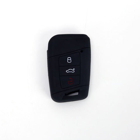 Silicone Key Case for VW Golf 7 Magotan Tiguan L Black In Australia - Darrahopens