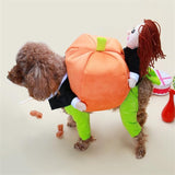Pet Dog Costume 3D Pumpkin Transformation Cotton S 30 back length In Australia - Darrahopens