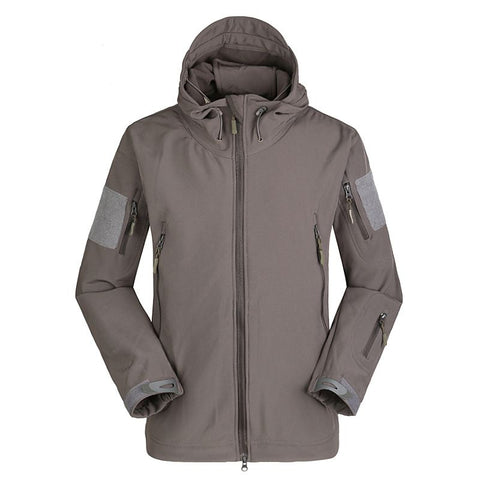 ESDY Men Softshell Jacket Outdoor Fleece Training Coat Grey In Australia - Darrahopens