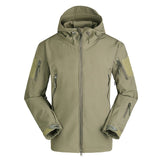 ESDY Men Softshell Jacket Outdoor Fleece Training Coat Green L In Australia - Darrahopens