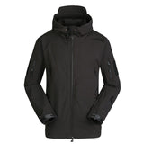 ESDY Men Softshell Jacket Outdoor Fleece Training Coat Black XXXL In Australia - Darrahopens