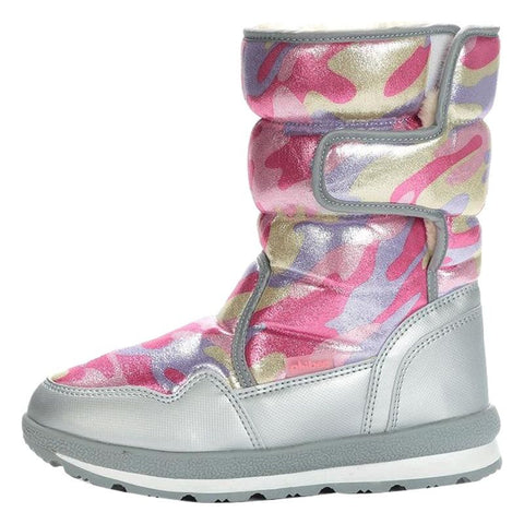 Phibee Kids Snow Boots Anti-Slip Warm M926 black and blue 33