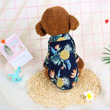 Pet Shirt Hawaii Print Odd Pet Dog Cat hawaii navy blue XXL In Australia - Darrahopens