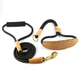 Dog Leash Nylon P Rope Training for Medium Large Dogs Black In Australia - Darrahopens
