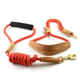 Dog Leash Nylon P Rope Training for Medium Large Dogs Black