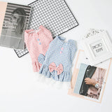 Pet Dog Princess Skirt Cloth Casual Style Plaid Skirt Pink L In Australia - Darrahopens