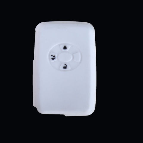 Silicone Key Case For Toyota Corolla 3 Button White
