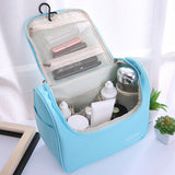 Angelica dahurica Travel Cosmetic Bag Large Waterproof Green Large size