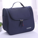 Angelica dahurica Travel Cosmetic Bag Large Waterproof Navy blue Large size In Australia - Darrahopens
