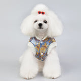 Dogbaby Pet Sweatshirt Cotton Casual Winter Blue XXL