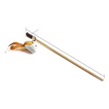 Wooden Pole Cat Tease Stick Dr Pet Sisal ball cat teasing stick In Australia - Darrahopens