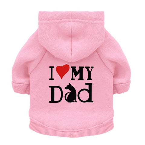 DROOLING DOG Pet Sweatshirt Polyester Hooded Casual Pink XS