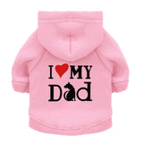 DROOLING DOG Pet Sweatshirt Polyester Hooded Casual Pink