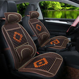 Yi Nirui Bamboo Car Seat Cushion Breathable Cooling Standard wood bead coffee with waist