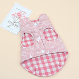 Dog Vest Qipet Reversible Winter Cotton Padded Medium Double-sided vest pink XL In Australia - Darrahopens