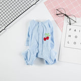 Odd Pet Dog Cat Clothes Breathable Sun Protection Snaps Home Clothes Blue XS In Australia - Darrahopens