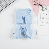 Odd Pet Dog Cat Clothes Breathable Sun Protection Snaps Home Clothes Blue XS In Australia - Darrahopens