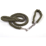 Dog Leash Nylon Hand Woven 1.5cm Grass Green 2.0cm