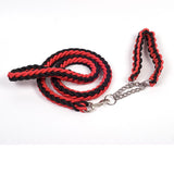 Dog Leash Nylon Hand Woven 1.5cm Red and Black 3.0cm In Australia - Darrahopens
