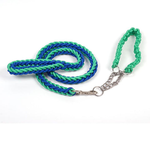 Dog Leash Nylon Hand Woven 1.5cm Blue Green 2.0cm In Australia - Darrahopens