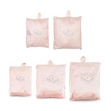 Travel Storage Hanging Bag Polyester Home BS8005 light pink Single layer M (about 26 x40x10cm)