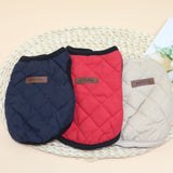 Odd Pet Dog Vest Thickened Cotton Small Breed Diamond vest wine red XS In Australia - Darrahopens