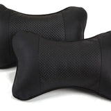 Bone Shape PU Car Neck Pillow Universal Gray In Australia - Darrahopens