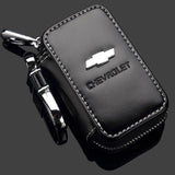 Dazzling Leather Car Key Bag for Audi Kia Chery Fiat Dodge Black square key bag