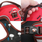 HCPET Dog Vest Harness Reflective Nylon Red L (Bust 64-74cm) In Australia - Darrahopens