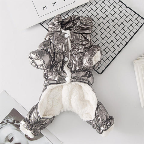 Dog Clothes Winter Four Legged Cloth Qipin Silver XXL In Australia - Darrahopens