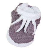 Pet Coat Rabbit Ear Cotton Qichong Small Dog Darling Rabbit Grey XL