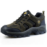 Qifeng Men Women Hiking Shoes Outdoor Sneakers D.Green 37