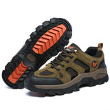 Qifeng Men Women Hiking Shoes Outdoor Sneakers D.Green 45