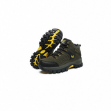 QIFENG Men Women Hiking Shoes High Top Breathable brown orange red 44 In Australia - Darrahopens