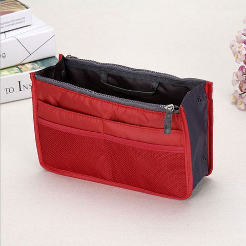 Craftsman Double Zipper Makeup Bag Oxford Cloth Red In Australia - Darrahopens