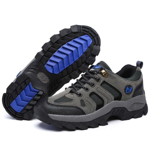 Qifeng Men Women Hiking Shoes Outdoor Sneakers Grey sapphire blue with cotton 40 In Australia - Darrahopens