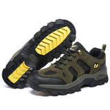 Qifeng Men Women Hiking Shoes Outdoor Sneakers brown plus cotton 44