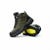 QIFENG Winter High-top Snow Boots Cotton Warm Leather gray cotton shoes 47 In Australia - Darrahopens