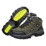 QIFENG Winter High-top Snow Boots Cotton Warm Leather brown cotton shoes 38