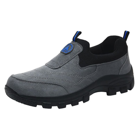 Men Slip On Hiking Shoes Waterproof Low Top Grey 45 In Australia - Darrahopens