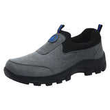 Men Slip On Hiking Shoes Waterproof Low Top Brown 41 In Australia - Darrahopens