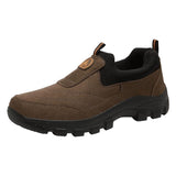 Men Slip On Hiking Shoes Waterproof Low Top Brown 45 In Australia - Darrahopens